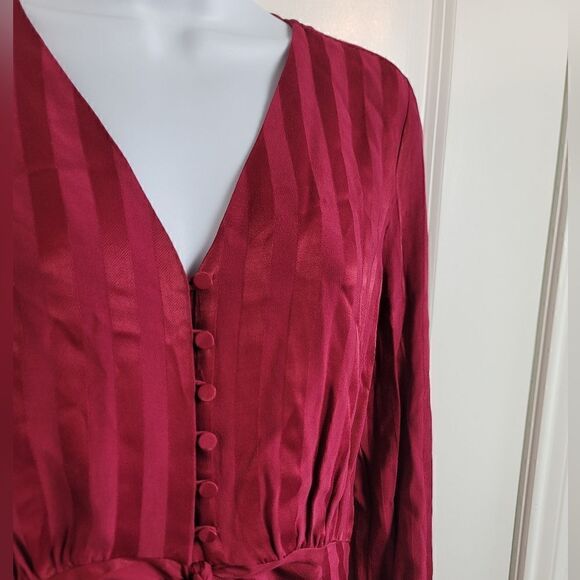 CHELSEA28 Tie Front Blouse - Picture 2 of 8